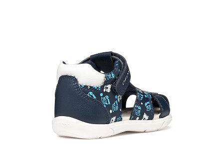 Βρεφικά Παπούτσια Geox Sandal Zapito για Αγόρια Dark Navy/White (Μεγέθη 19-26)