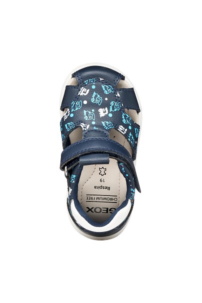 Βρεφικά Παπούτσια Geox Sandal Zapito για Αγόρια Dark Navy/White (Μεγέθη 19-26)