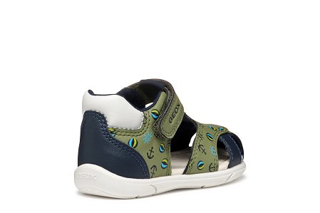Βρεφικά Παπούτσια Geox Sandal Zapito για Αγόρια Pistachio/Navy (Μεγέθη 19-26)
