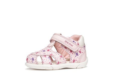 Βρεφικά Παπούτσια Geox Sandal Zapito για Κορίτσια Light Pink/White (Μεγέθη 19-26)