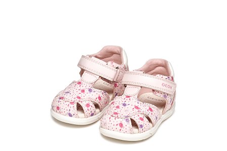 Βρεφικά Παπούτσια Geox Sandal Zapito για Κορίτσια Light Pink/White (Μεγέθη 19-26)