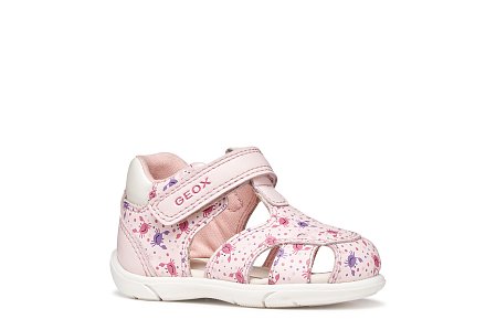 Βρεφικά Παπούτσια Geox Sandal Zapito για Κορίτσια Light Pink/White (Μεγέθη 19-26)