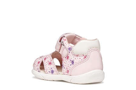 Βρεφικά Παπούτσια Geox Sandal Zapito για Κορίτσια Light Pink/White (Μεγέθη 19-26)