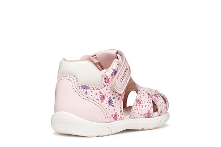 Βρεφικά Παπούτσια Geox Sandal Zapito για Κορίτσια Light Pink/White (Μεγέθη 19-26)