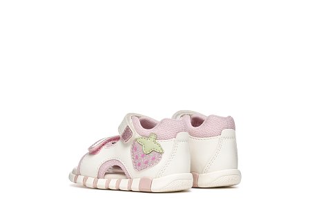 Βρεφικά Παπούτσια Geox Sandal Iupidoo για Κορίτσια White/Pink (Μεγέθη 20-26)