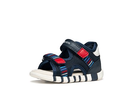 Βρεφικά Παπούτσια Geox Sandal Iupidoo για Αγόρια Navy/Red (Μεγέθη 20-26)