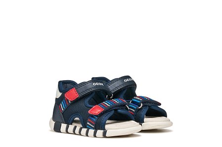 Βρεφικά Παπούτσια Geox Sandal Iupidoo για Αγόρια Navy/Red (Μεγέθη 20-26)
