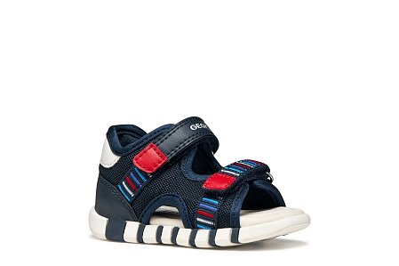 Βρεφικά Παπούτσια Geox Sandal Iupidoo για Αγόρια Navy/Red (Μεγέθη 20-26)