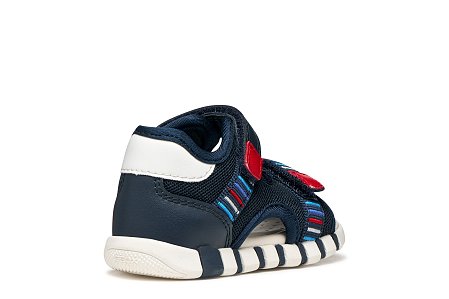 Βρεφικά Παπούτσια Geox Sandal Iupidoo για Αγόρια Navy/Red (Μεγέθη 20-26)