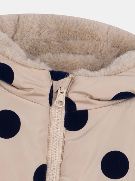 Παιδικό Μπουφάν 2 σε 1 για Κορίτσια Polka Reversible