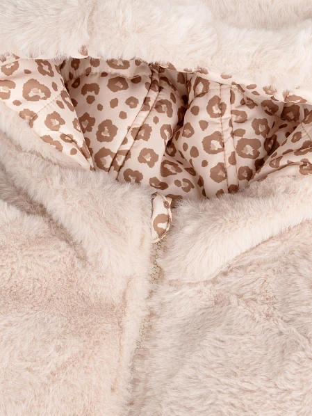 Παιδικό Μπουφάν 2 σε 1 για Κορίτσια Fluffy Leopard