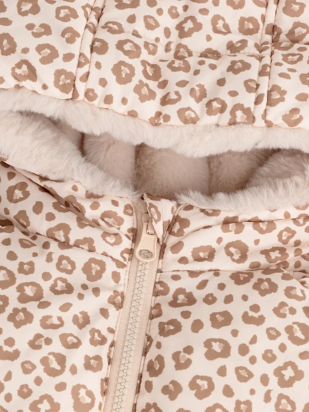 Παιδικό Μπουφάν 2 σε 1 για Κορίτσια Fluffy Leopard