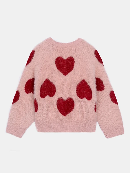 Παιδική Ζακέτα για Κορίτσια Fluffy Hearts