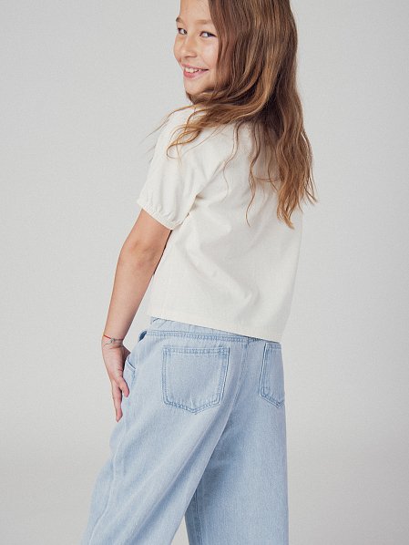 Παιδικό Παντελόνι για Κορίτσια Light Wide-Leg
