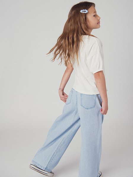 Παιδικό Παντελόνι για Κορίτσια Light Wide-Leg