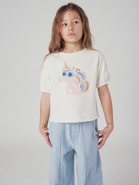 Παιδική Μπλούζα για Κορίτσια Puff Unicorn