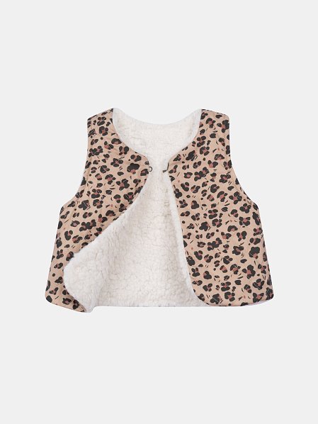 Βρεφικό Γιλέκο 2 σε 1 για Κορίτσια Fluffy Vest