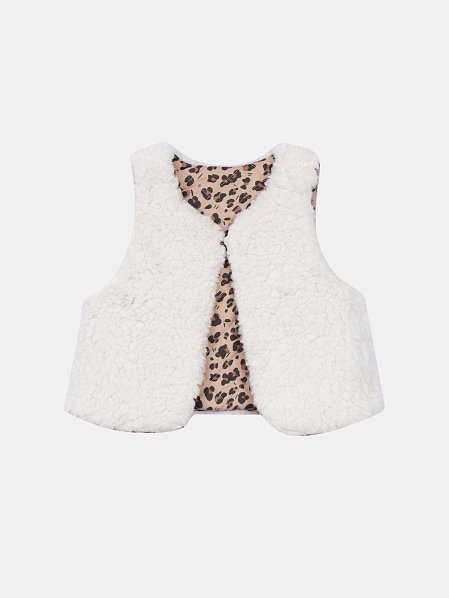 Βρεφικό Γιλέκο 2 σε 1 για Κορίτσια Fluffy Vest