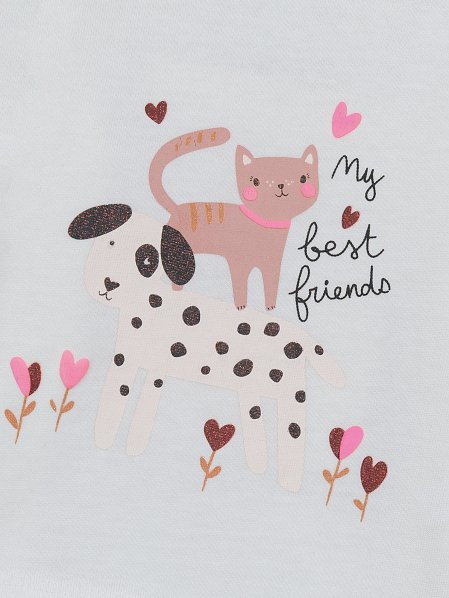 Βρεφική Μπλούζα για Κορίτσια Sweet Friends