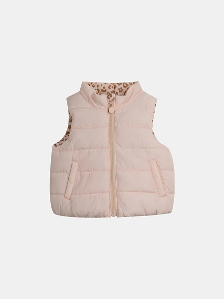 Βρεφικό Μπουφάν 2 σε 1 για Κορίτσια Leopard Blush