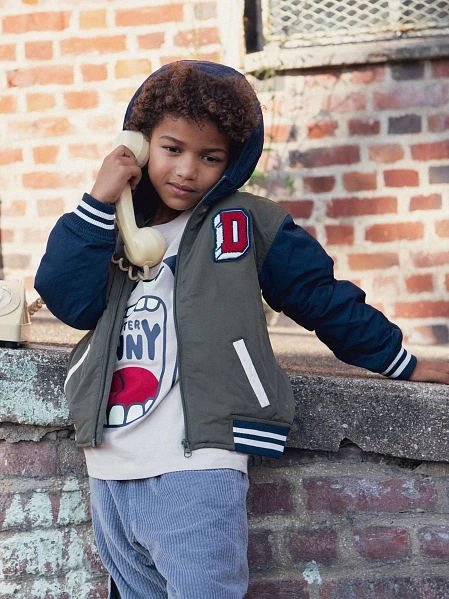 Παιδικό Μπουφάν για Αγόρια Varsity Khaki