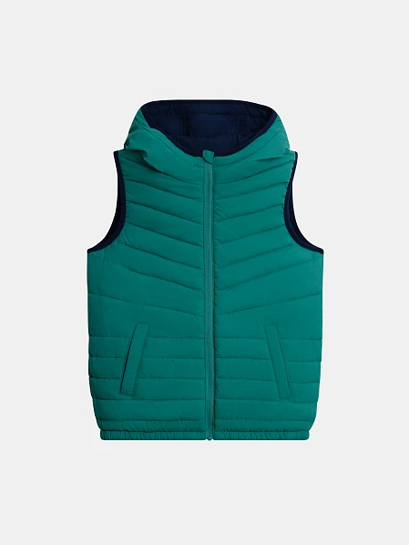 Παιδικό Αμάνικο Μπουφάν 2 σε 1 για Αγόρια Navy & Green