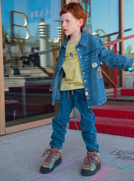 Παιδικό Πουκάμισο για Αγόρια Denim Tiger