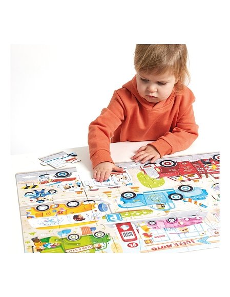 Παιδικό Παζλ Banana Panda Moto Jumbo Puzzle Cars 3+