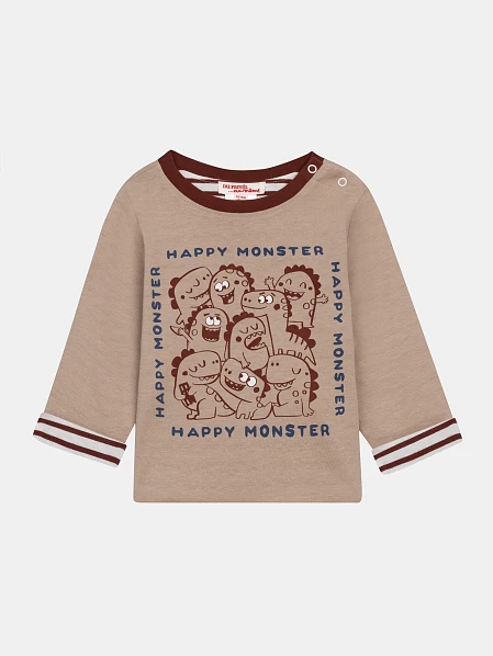 Βρεφική Μπλούζα 2 σε 1 για Αγόρια Reversible Monster