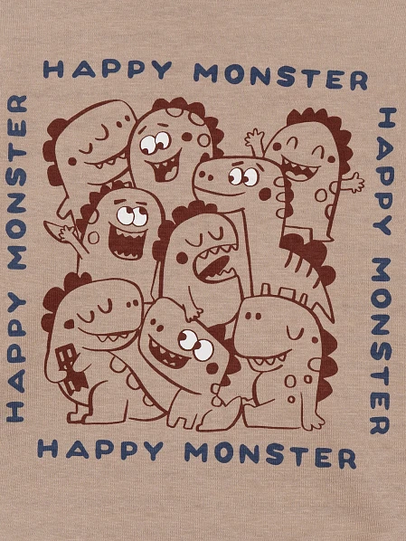 Βρεφική Μπλούζα 2 σε 1 για Αγόρια Reversible Monster