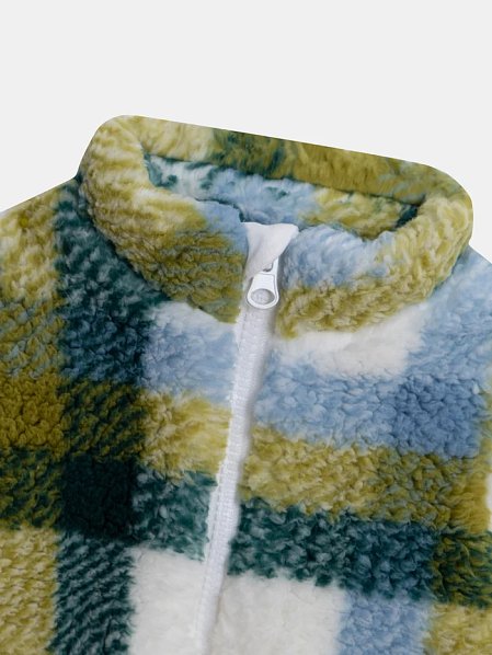 Βρεφική Ζακέτα για Αγόρια Cozy Plaid