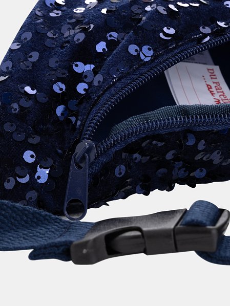 Παιδικό Τσαντάκι Μέσης για Κορίτσια Navy Sequins