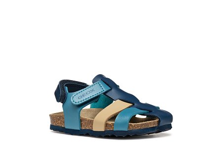 Βρεφικά Σανδάλια Geox Sandal Chalki για Αγόρια Blue (Μεγέθη 21-27)