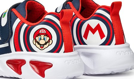 Παιδικά Παπούτσια Geox Assister για Αγόρια Navy Supermario (Μεγέθη 25-33)