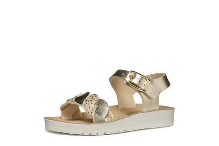 Παιδικά Σανδάλια Geox Costarei για Κορίτσια Platinum (Μεγέθη 25-38)