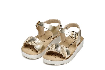 Παιδικά Σανδάλια Geox Costarei για Κορίτσια Platinum (Μεγέθη 25-38)