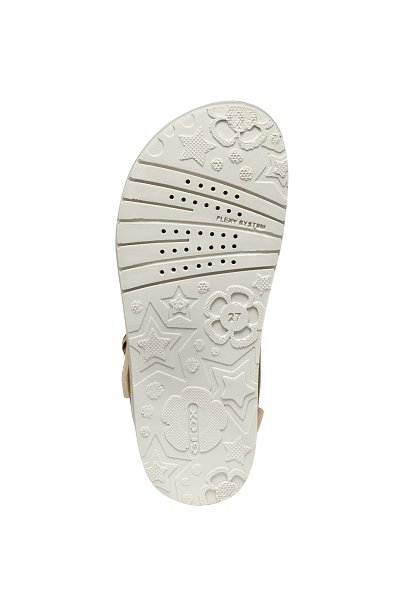 Παιδικά Σανδάλια Geox Costarei για Κορίτσια Platinum (Μεγέθη 25-38)