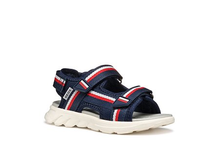 Παιδικά Σανδάλια Geox Airadyum για Αγόρια Navy/Red (Μεγέθη 28-36)