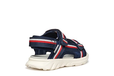 Παιδικά Σανδάλια Geox Airadyum για Αγόρια Navy/Red (Μεγέθη 28-36)