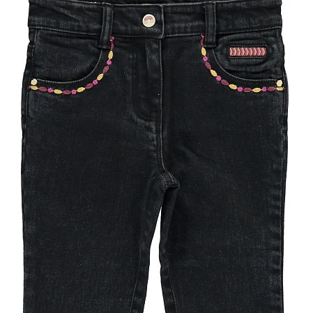 Παιδικό Παντελόνι για Κορίτσια Black Denim Tribal