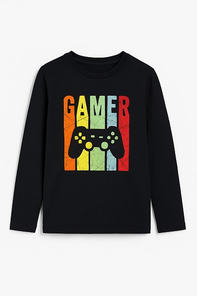 Παιδική Μπλούζα για Αγόρια Black Gamer