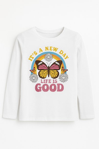 Παιδική Μπλούζα για Κορίτσια Happy Life