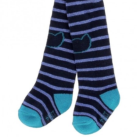 Βρεφικό Καλσόν για Κορίτσια Black/Blue Stripes