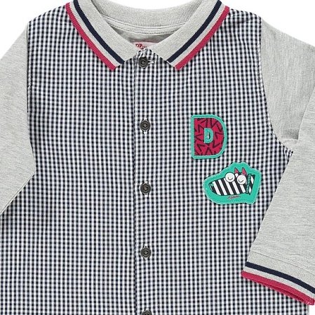 Βρεφικό Πουκάμισο για Αγόρια Checkered Dog