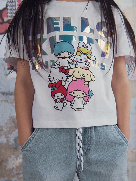 Παιδική Μπλούζα DPAM x Hello Kitty για Κορίτσια Her Friends