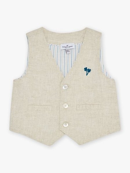 Βρεφικό Γιλέκο για Αγόρια Classy Beige