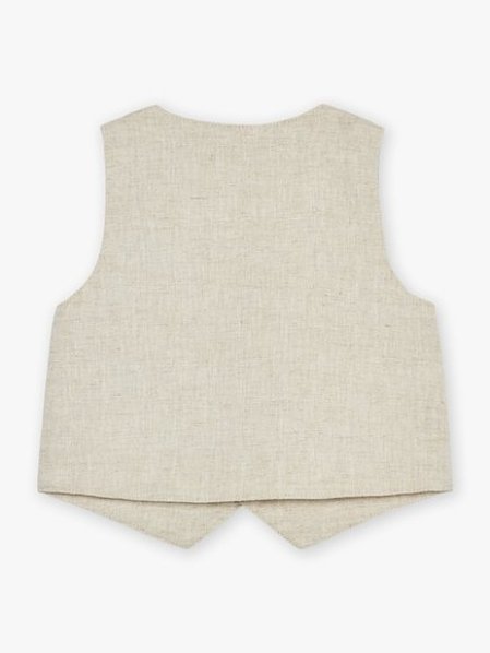 Βρεφικό Γιλέκο για Αγόρια Classy Beige