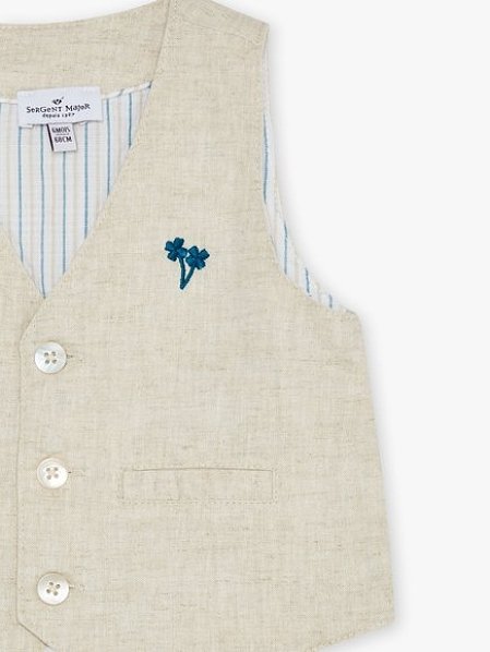 Βρεφικό Γιλέκο για Αγόρια Classy Beige