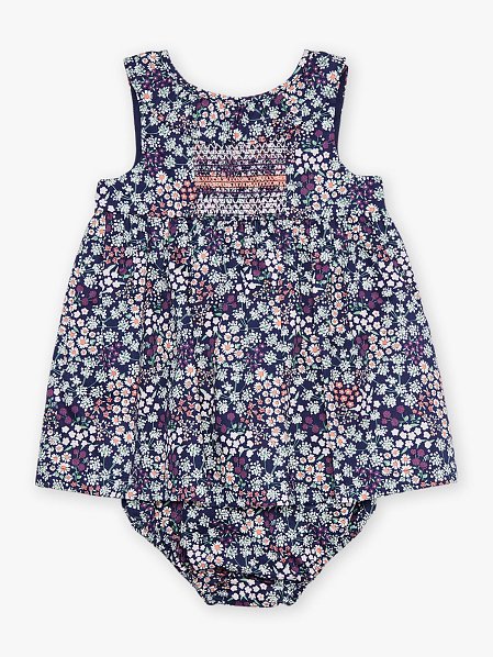 Βρεφικό Φόρεμα για Κορίτσια Navy Floral