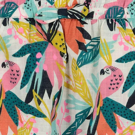 Βρεφικό Σορτς για Κορίτσια Parrot Pattern